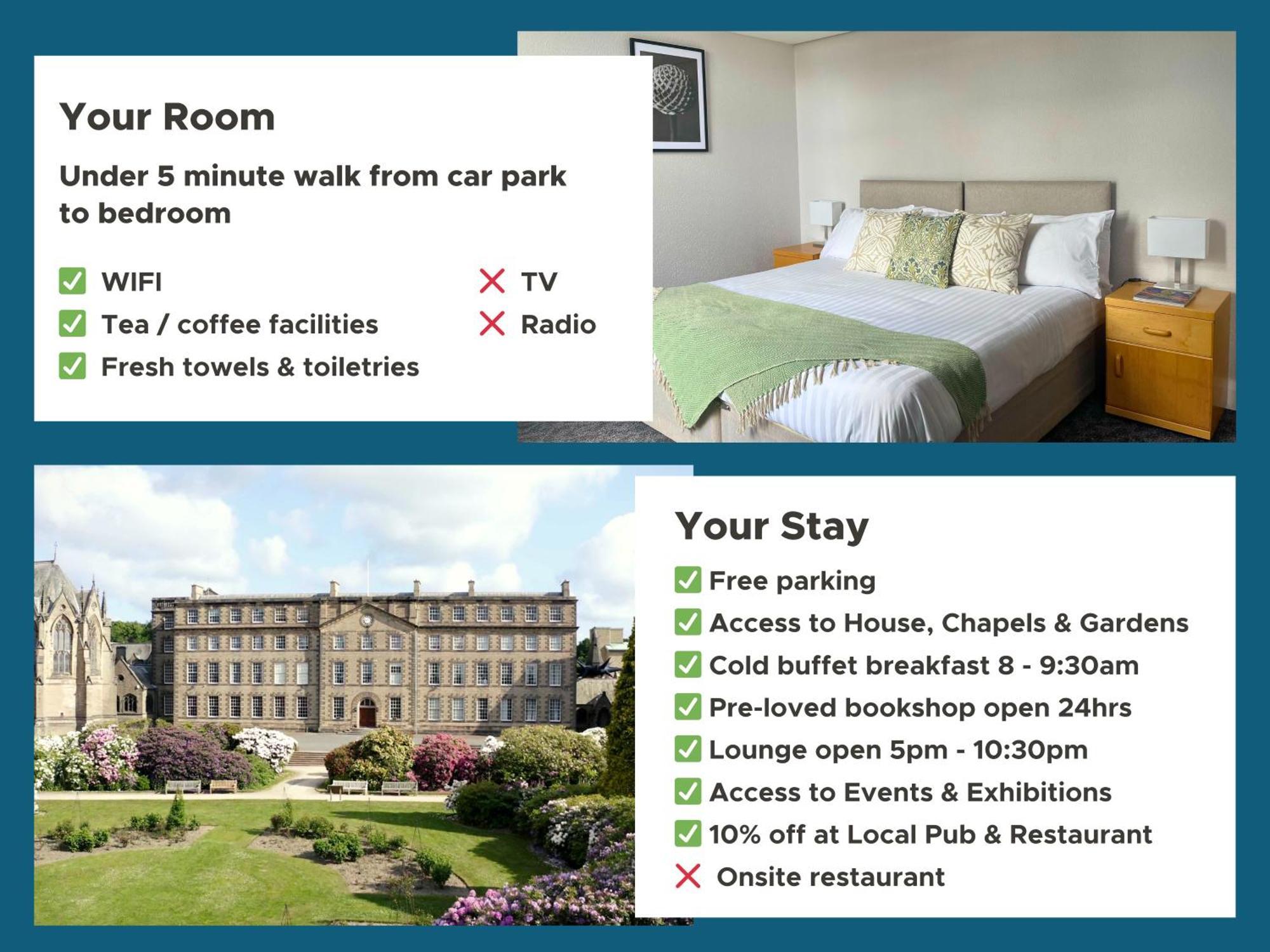 더럼 Ushaw Historic House, Chapels & Gardens B&B 외부 사진