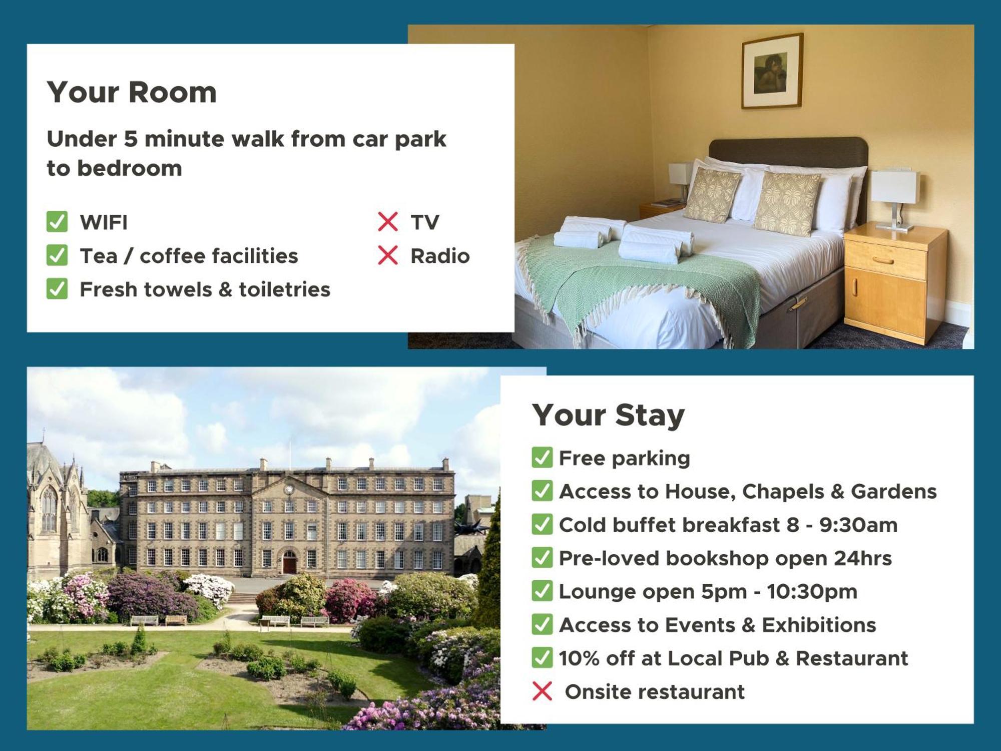 더럼 Ushaw Historic House, Chapels & Gardens B&B 객실 사진